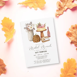 Invitación Brunch único otoño de la ducha de novia de la cala