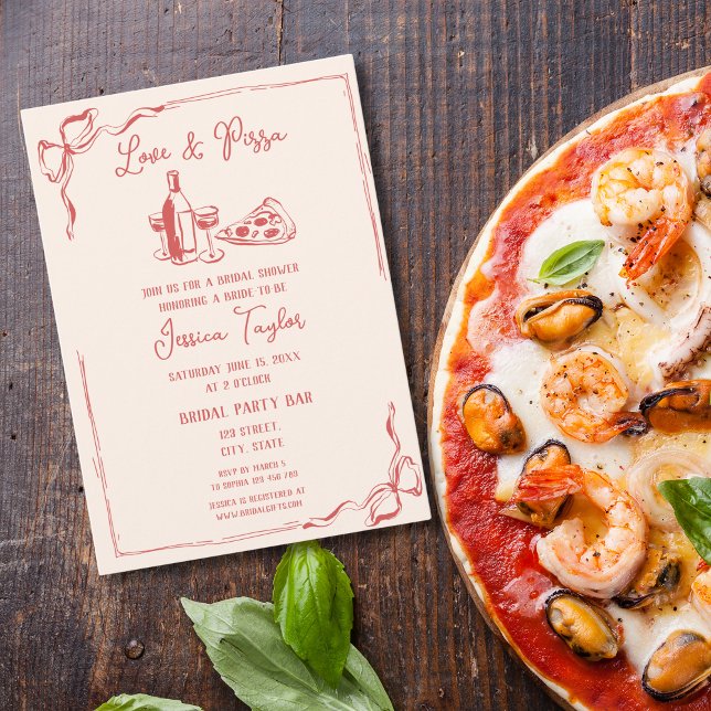 Invitación Brunch unico rojo de novias que se vuelve más (Subido por el creador)