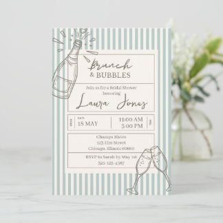 Invitación Brunch y Burbujas