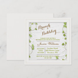 Invitación Brunch y burbujas del día de la madre decorativo v