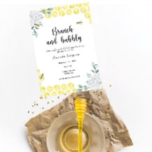 Brunch y burbujas - tema de abeja para despedida d