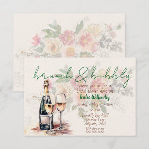 Invitación Brunch y Burbujeante Despedida de Soltera