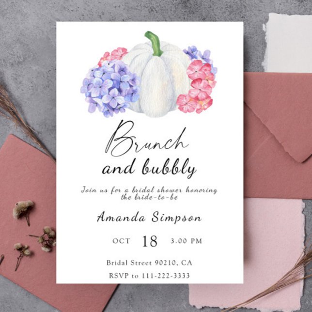 Invitación Brunch y cóctel de ducha nupcial (Subido por el creador)