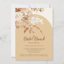 Brunchador nupcial neutro cálido Brunch Floral Bri