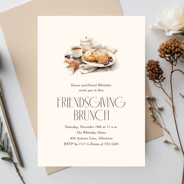 Invitación Bruncolor de brunch amistoso (Subido por el creador)