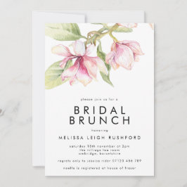 Invitación Brunéi de Bridas Magnolia de color Rosa y Verde