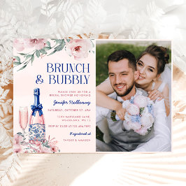 Invitación Brunéi De Champagne Y Ducha De Bridas Bubbly