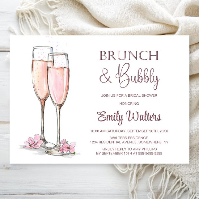 Invitación Brunéi de champán y ducha bucal (Subido por el creador)