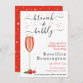 Invitación Brunéi de champán y ducha bucal