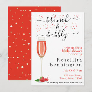 Invitación Brunéi de champán y ducha bucal