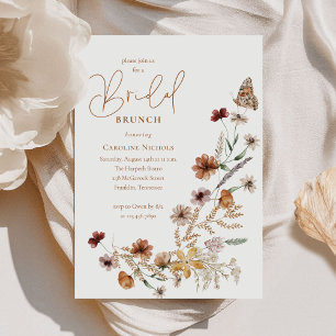 Invitación Brunéi de mariposa floral floral