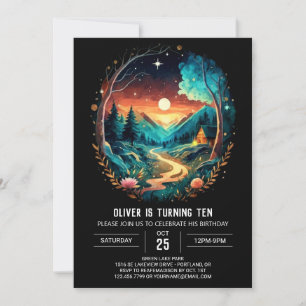 Invitación Brushwood Adventure espera el cumpleaños de Wonder