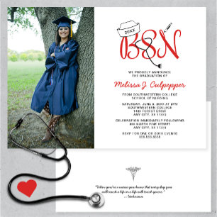 Invitación BSN Licenciatura en fotografía + celebración