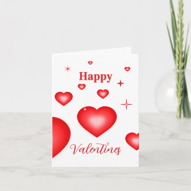 Invitación Bubble Heart Coupon Valentine Card (Anverso)