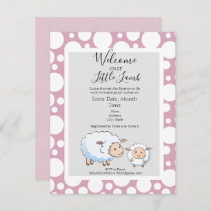 Invitación Bubble Pink, Gray Baby Girl Suministros De Ducha