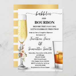 Invitación Bubbles & Bourbon Before I do Winter Shower