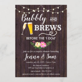 Invitación Bubbly and Brews Invitation, Bubbles and Brews