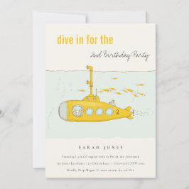 Invitación Bucear En El Submarino Amarillo De Cualquier Edad