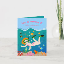 Buceo con chica de peces tropicales Fiesta de cump