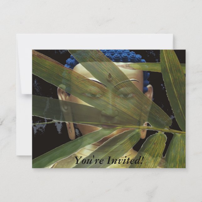 Invitación Buda de bambú (Anverso)