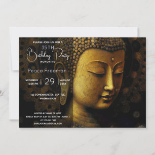 Invitación Buda, meditación espiritual