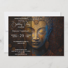 Invitación Buda, meditación espiritual