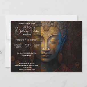 Invitación Buda, meditación espiritual