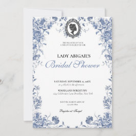 Invitación Budget Purple Florals Bridgerton Bridal