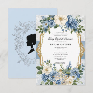 Invitación Budget purple Florals Bridgerton Bridal Shower
