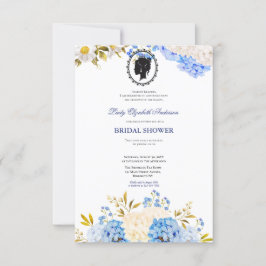 Invitación Budget Purple Florals Bridgerton Bridal Shower