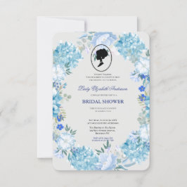 Invitación Budget Purple Florals Bridgerton Bridal Shower