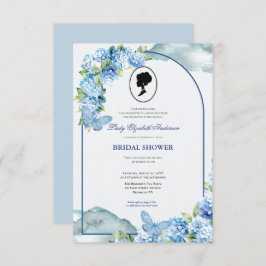 Invitación Budget Purple Florals Bridgerton Bridal Shower