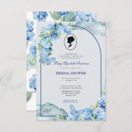 Invitación Budget Purple Florals Bridgerton Bridal Shower