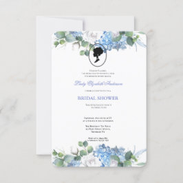 Invitación Budget Purple Florals Bridgerton Bridal Shower