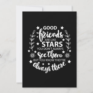 Invitación Buenos Amigos Son Como Estrellas