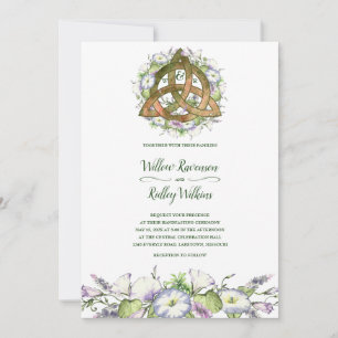 Invitación Buenos días Naranja celta Triquetra Ayuno