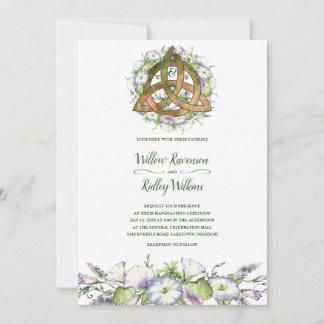 Invitación Buenos días Naranja celta Triquetra Ayuno