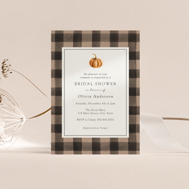 Invitación Búfalo de calabaza Jugada Bridal Shower (Subido por el creador)