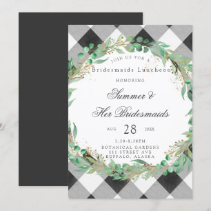 Invitación Bufalo revestido de oro de la guirnalda de las nov