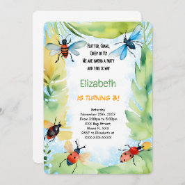 Invitación Bug Birthday