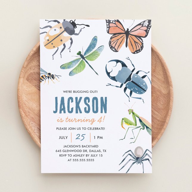 Invitación Bug Insect Boy Cumpleaños (Subido por el creador)