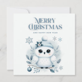 Invitación Búho navideño