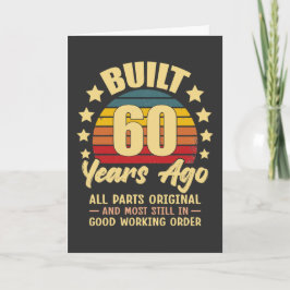 Invitación Built 60 Years Ago All Parts Original 60 Birthday