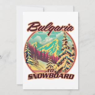 Invitación Bulgaria para Snowboard