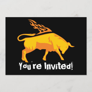 Invitación Bull llameante #7