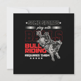 Invitación Bull Riding Cowboy Country Rodeo Cowgirl Regalo