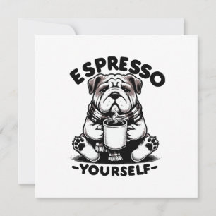 Invitación Bulldog de Espresso Caliente
