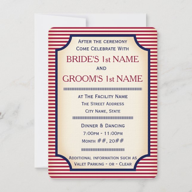 Invitación Bully Pulpit 1904 (colección Boda) (Anverso)