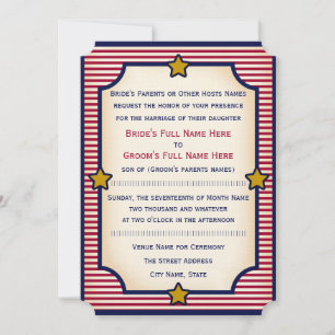 Invitación Bully Pulpit 1904 (colección Boda)