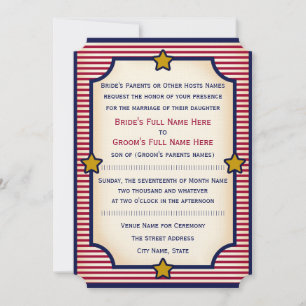 Invitación Bully Pulpit 1904 (colección Boda)